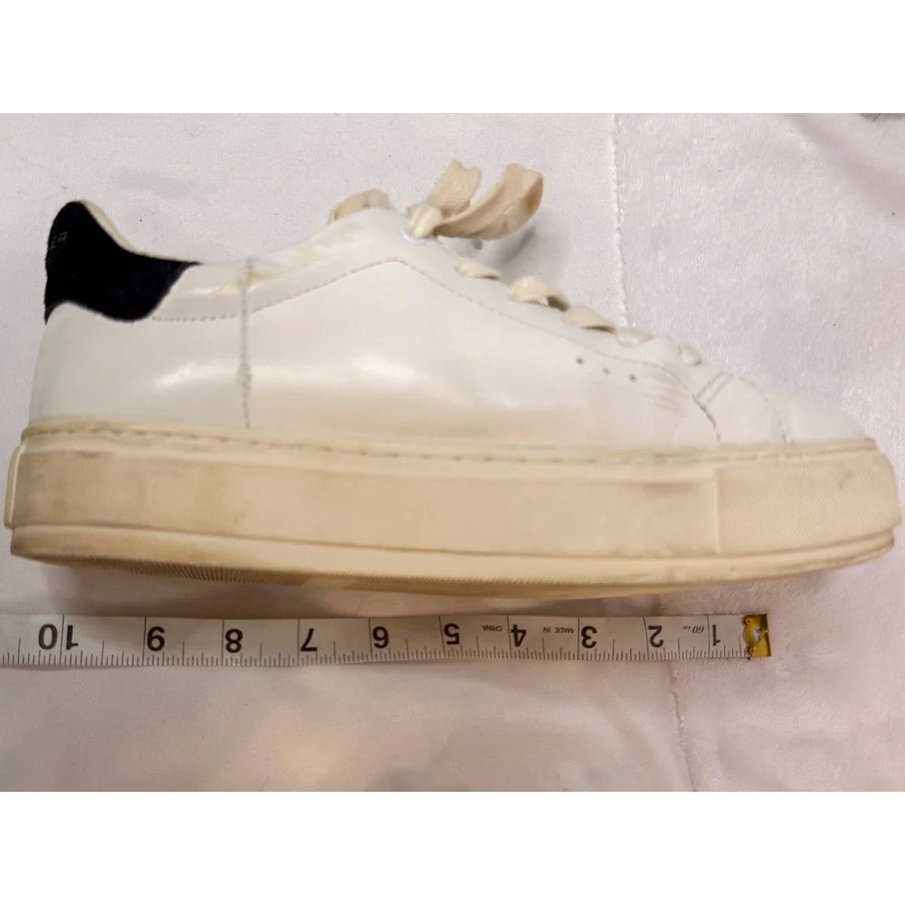 Kurt Geiger London White Leather Platform‎ Sneakers Women's Size 9 EUC